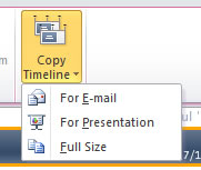 copy timeline for presentation or email