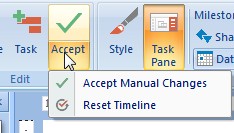 accept manual changes to the PPT timeline