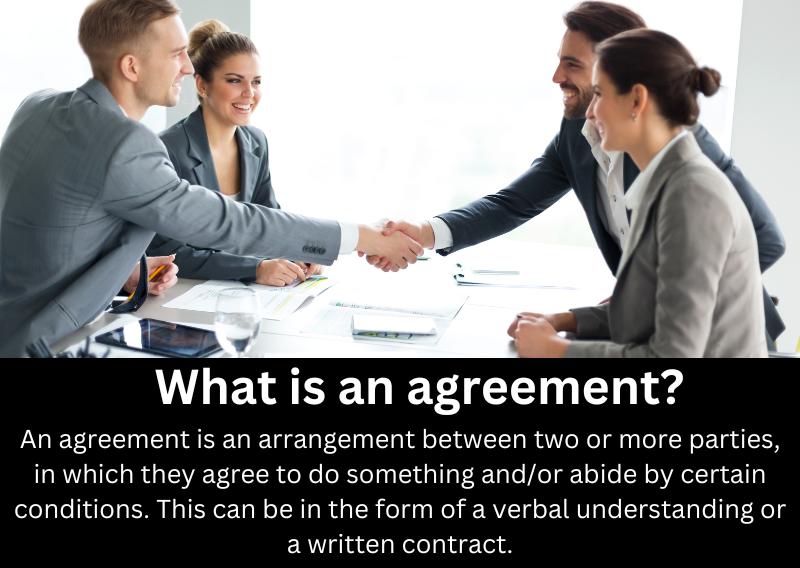 Agreement - meaning and definition
