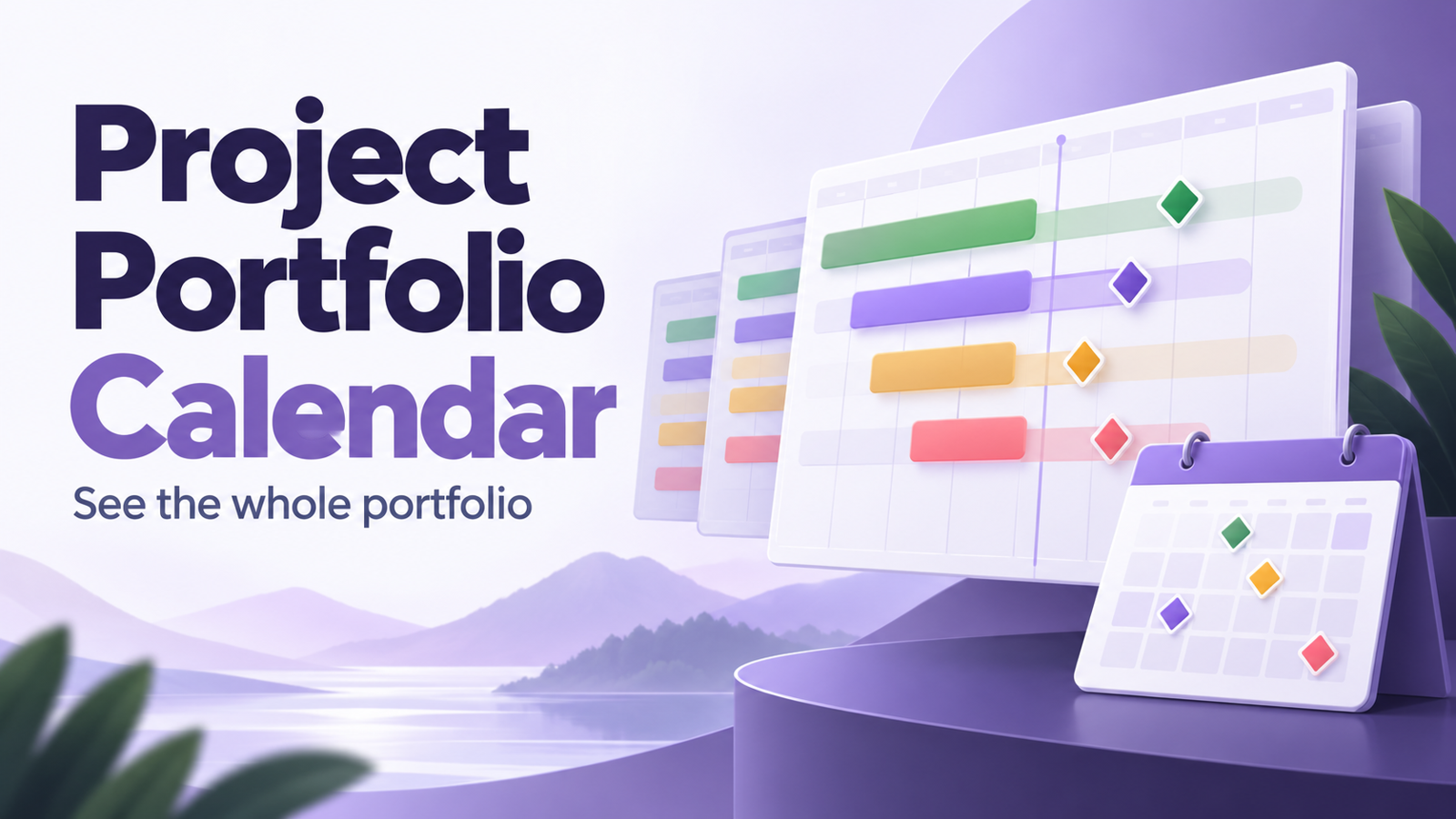 Illustration of project timelines and calendar milestones