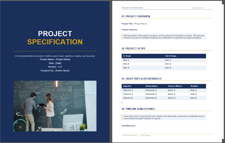 Project Specification Template